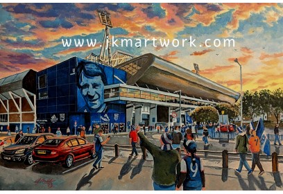 Portman Road Stadium 'Going to the Match' Fine Art Print - Ipswich Town FC